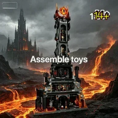 Bandai Assembly Toy Set Classic Style Creation 10333 Barad-dûr The Dark Tower Birthday Gift compatible with LEGO bricks
Bandai Assembly Toy Set Classic Style Creation 10333 Barad-dûr The Dark Tower Birthday Gift compatible with LEGO bricks