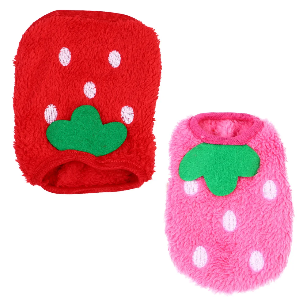 2Pcs Warm Pet Clothing Dog Strawberry Clothes for Puppies Small Dog Winter Costume Breathable Puppy Rabbit Clothing
2Pcs Warm Pet Clothing Dog Strawberry Clothes for Puppies Small Dog Winter Costume Breathable Puppy Rabbit Clothing