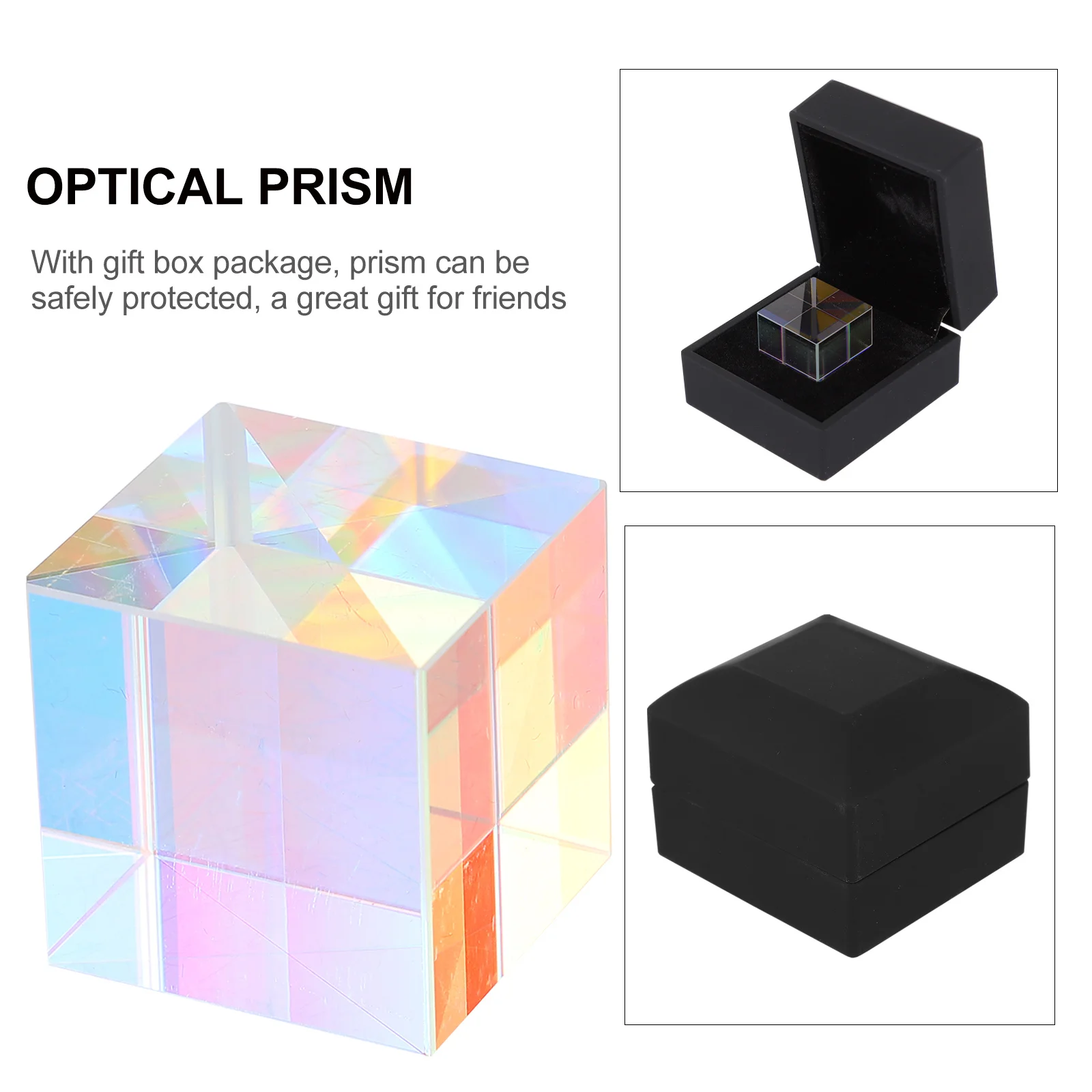 Prism Glass Crystal Square For Physical Teaching Tools Home Decor Square Prism Tabletop Decoration Gift Box
Prism Glass Crystal Square For Physical Teaching Tools Home Decor Square Prism Tabletop Decoration Gift Box
