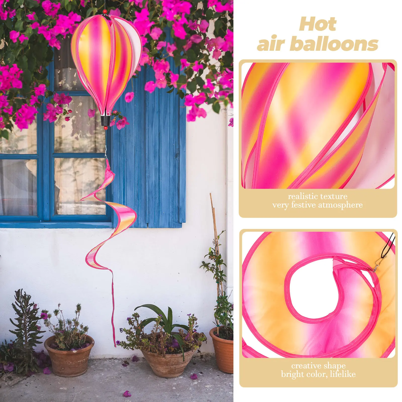 3Pcs Creative Hot Air Balloon Decorative Wind Spinners for Garden Courtyard Lawn Flower Bed Party Store Layout Decoration
3Pcs Creative Hot Air Balloon Decorative Wind Spinners for Garden Courtyard Lawn Flower Bed Party Store Layout Decoration