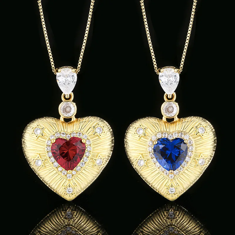 New autumn and winter jewelry red corundum gold vintage heart-shaped design pendant necklace main 10*10
New autumn and winter jewelry red corundum gold vintage heart-shaped design pendant necklace main 10*10
