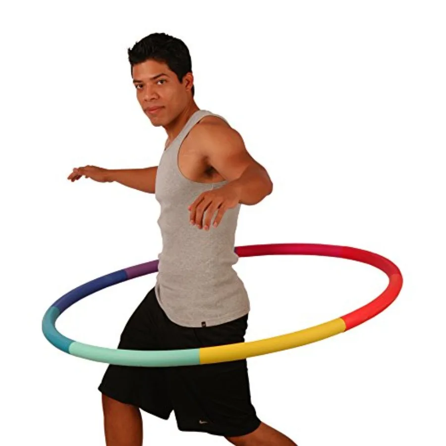 Weighted Hula Hoop, 3 lb / (4 lb) - Large, Weight Loss Fitness with No Wavy Ridges (Rainbow Colors
Weighted Hula Hoop, 3 lb / (4 lb) - Large, Weight Loss Fitness with No Wavy Ridges (Rainbow Colors