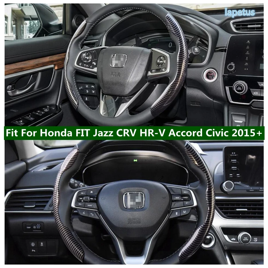 Steering Wheel Handle Cover Trim For Honda FIT Jazz CRV HR-V Accord Civic 2015 - 2022 Carbon Fiber / Red / Blue Car Accessories
Steering Wheel Handle Cover Trim For Honda FIT Jazz CRV HR-V Accord Civic 2015 - 2022 Carbon Fiber / Red / Blue Car Accessories