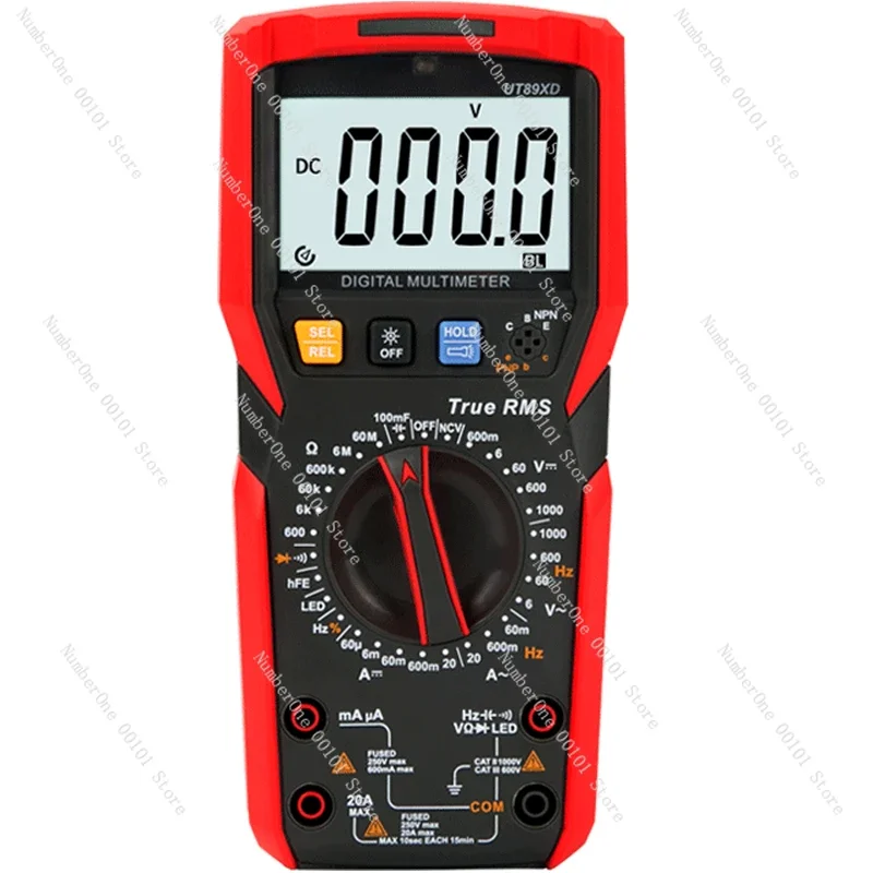 UT890D + цифровой мультиметр, высокоточный автоматический интеллектуальный мультиметр с цифровым дисплеем для электрика с защитой от ожогов
UT890D + цифровой мультиметр, высокоточный автоматический интеллектуальный мультиметр с цифровым дисплеем для электрика с защитой от ожогов