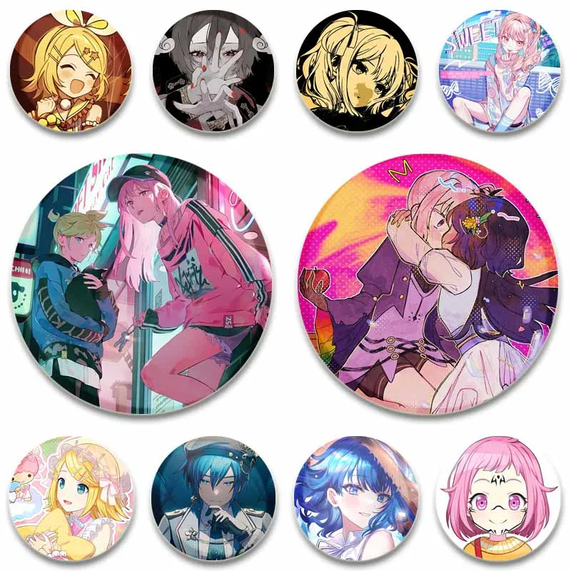 Project Sekai Game Brooch for Clothes Briefcase Cartoon Cosplay Badge on Backpack Accessories Kusanagi Nene Kiritani Haruka Pins
Project Sekai Game Brooch for Clothes Briefcase Cartoon Cosplay Badge on Backpack Accessories Kusanagi Nene Kiritani Haruka Pins