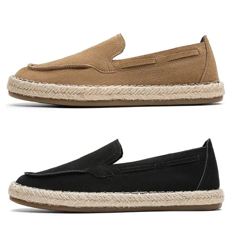 Mens Casual Vintage Loafers Flat Hemp Bottom Fishermen Shoes Driving Soft Shoes Holiday Beach Sailing Bohemian Slip on Loafers
Mens Casual Vintage Loafers Flat Hemp Bottom Fishermen Shoes Driving Soft Shoes Holiday Beach Sailing Bohemian Slip on Loafers