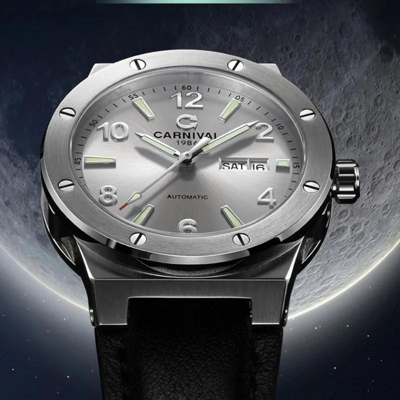 CARNIVAL Man Mechanical Business Watches Brand Luxury Sapphire Automatic MIYOTA Movement Watches for Men Waterproof Reloj hombre
CARNIVAL Man Mechanical Business Watches Brand Luxury Sapphire Automatic MIYOTA Movement Watches for Men Waterproof Reloj hombre