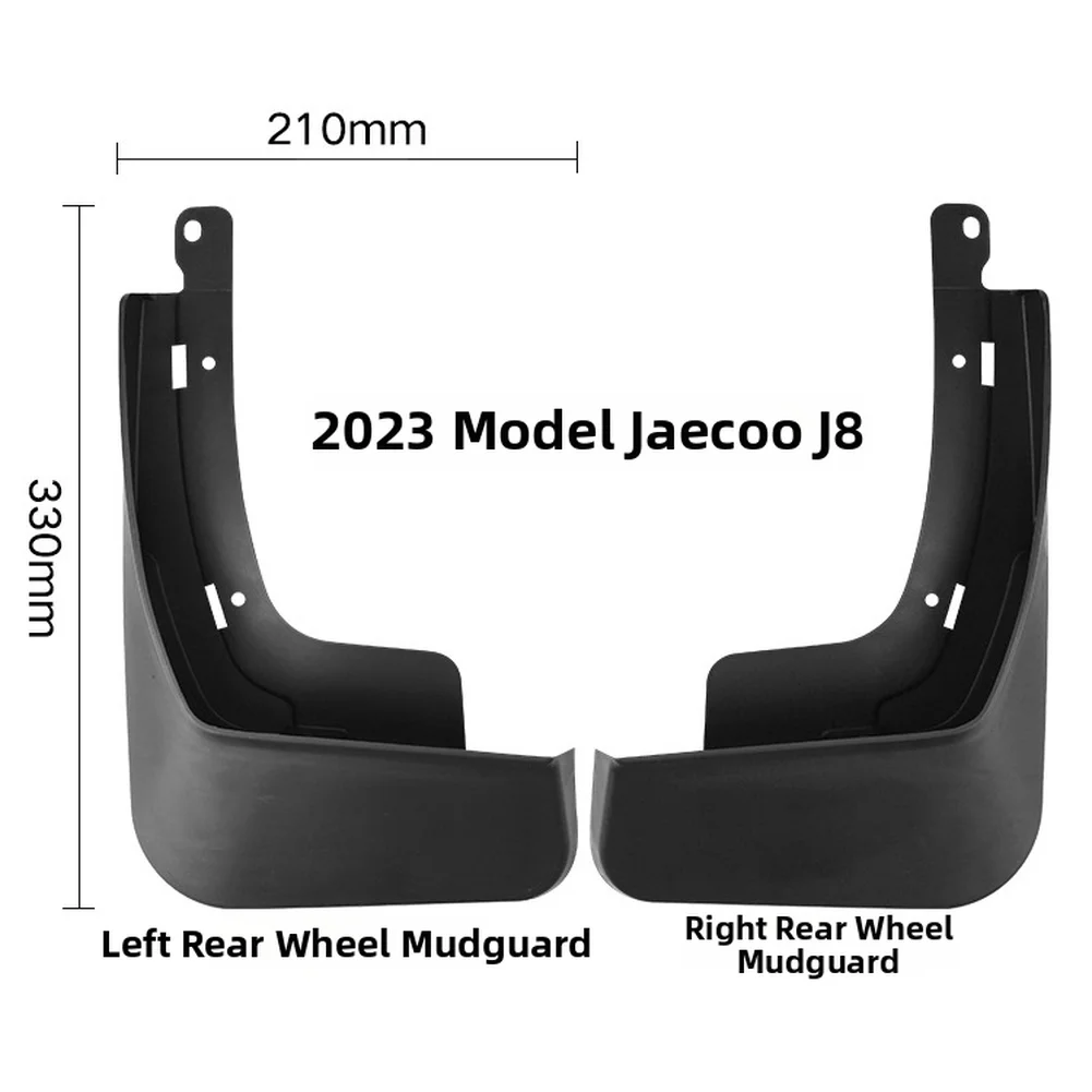 PP Mudflaps for Jaecoo J8 2023-2026 and For Chery Tiggo 9 2023-2026 Front Rear Tire Fender Guards Set with Screws
PP Mudflaps for Jaecoo J8 2023-2026 and For Chery Tiggo 9 2023-2026 Front Rear Tire Fender Guards Set with Screws