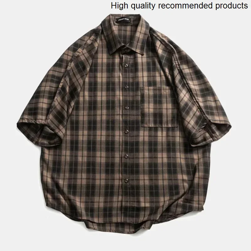 Cityboy Oversize Shirt Men Summer Fashion Streetwear Loose Casual Short Sleeve Plaid Shirts Blouses
Cityboy Oversize Shirt Men Summer Fashion Streetwear Loose Casual Short Sleeve Plaid Shirts Blouses