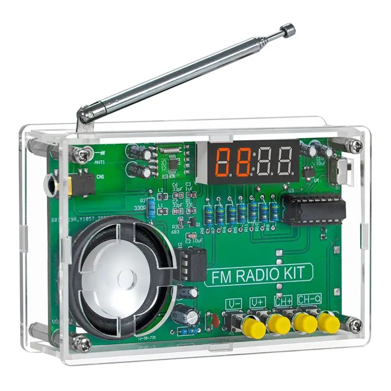 AT82-DIY Soldering& Assembly Electronic Kit FM Radio 87-108Mhz Rechargeable With Digital Tube Display Circuit Board
AT82-DIY Soldering& Assembly Electronic Kit FM Radio 87-108Mhz Rechargeable With Digital Tube Display Circuit Board