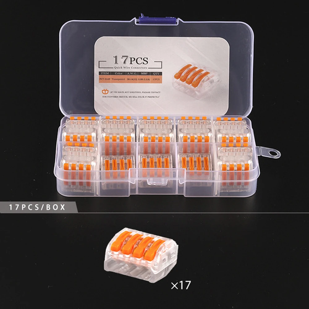 17PCS/29PCS Nut Terminal Block Compact Electric Cable Connector Reusable Wire Terminal Block Home Tools of Insulating Solder
17PCS/29PCS Nut Terminal Block Compact Electric Cable Connector Reusable Wire Terminal Block Home Tools of Insulating Solder