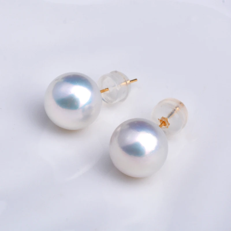 NYMPH Real Natural Pearl Stud Earrings 18K Gold Fine Jewelry Pure AU750 Party Gifts for Women Round Big Simple Design E387
NYMPH Real Natural Pearl Stud Earrings 18K Gold Fine Jewelry Pure AU750 Party Gifts for Women Round Big Simple Design E387