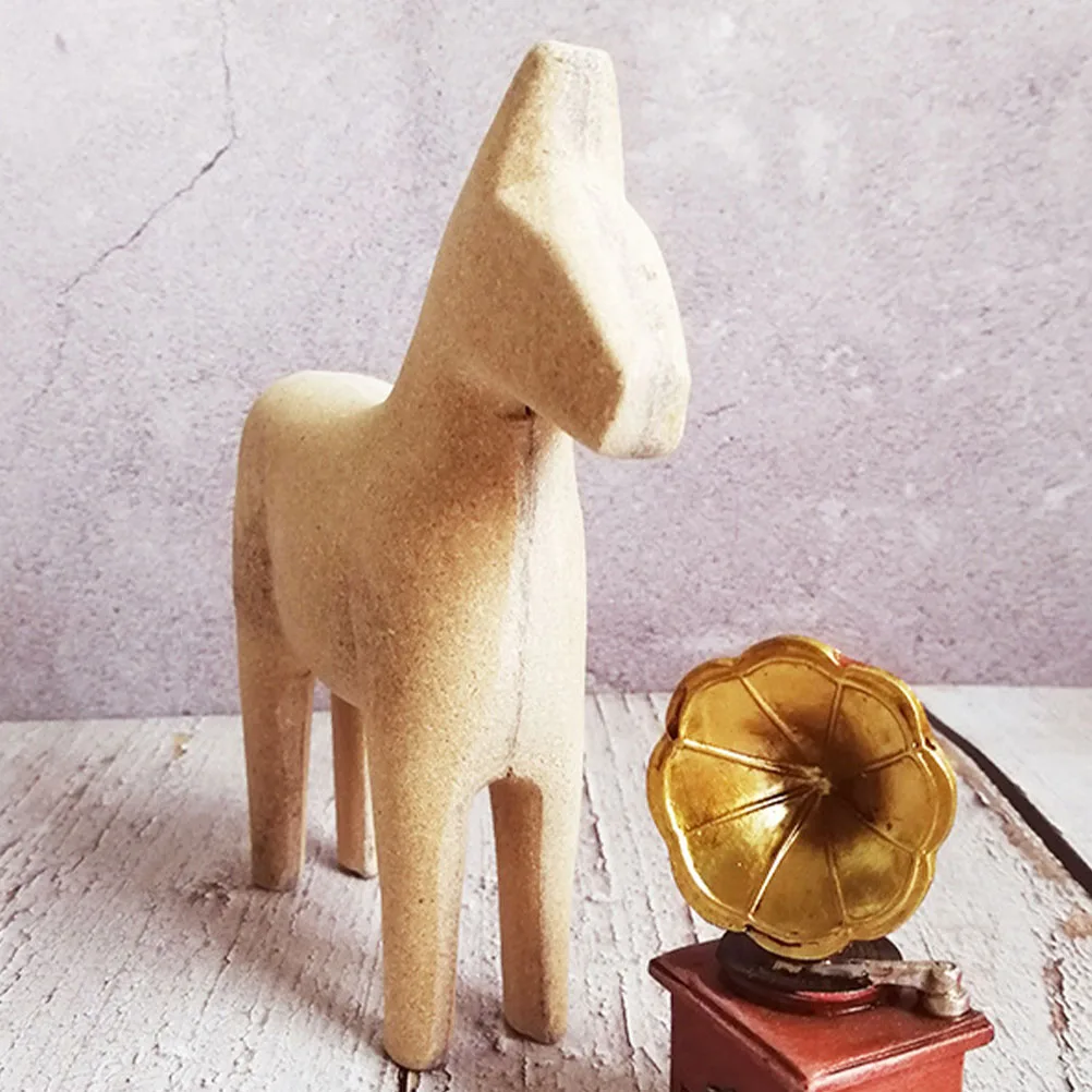 Unfinished Horse Crafts Wooden Animal Ornaments Paintable Sculptures Home Decor
Unfinished Horse Crafts Wooden Animal Ornaments Paintable Sculptures Home Decor
