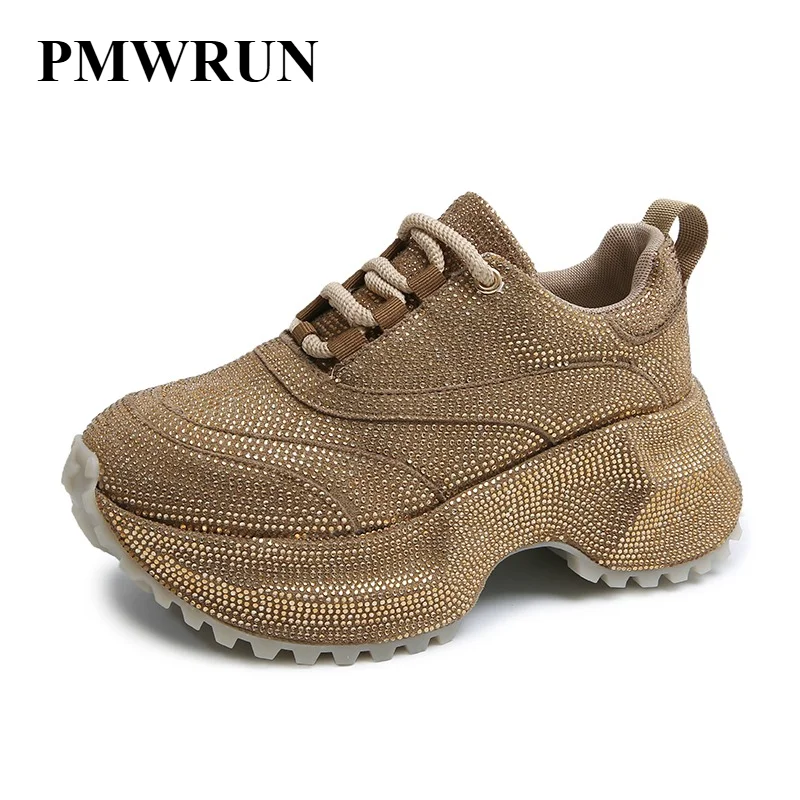 Women's Rhinestone Shoes Luxury Fashionable and Versatile Inner Height Increasing Women's Shoes Thick-soled Casual Sports Shoes
Women's Rhinestone Shoes Luxury Fashionable and Versatile Inner Height Increasing Women's Shoes Thick-soled Casual Sports Shoes