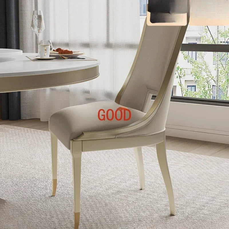 American Solid Wood French Cream Style Genuine Leather Chair Designer Dining Chair Light Luxury Study Chair
American Solid Wood French Cream Style Genuine Leather Chair Designer Dining Chair Light Luxury Study Chair
