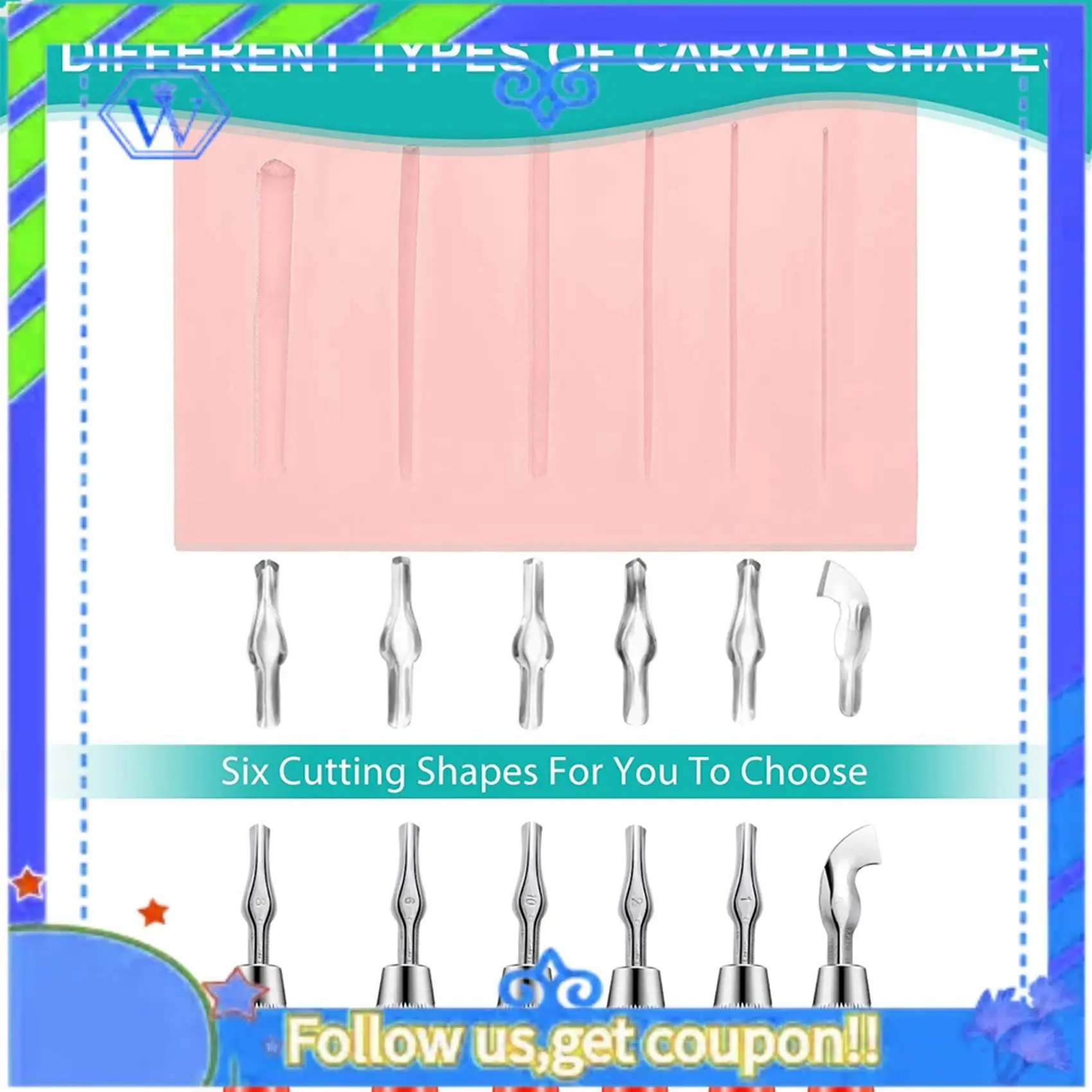 A55P-3X Набор для изготовления штампов, набор инструментов для печати блоков, резак для линолеума с 6 лезвиями, калька для резьбы по штампов
A55P-3X Набор для изготовления штампов, набор инструментов для печати блоков, резак для линолеума с 6 лезвиями, калька для резьбы по штампов