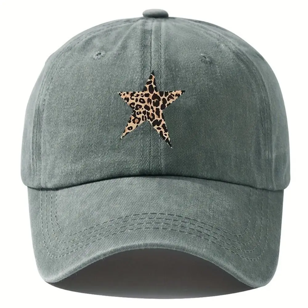 Sun Protection Baseball Caps Breathable Adjustable Distressed Faded Cap with Leopard Print Star Design Sunscreen Hats Men Women
Sun Protection Baseball Caps Breathable Adjustable Distressed Faded Cap with Leopard Print Star Design Sunscreen Hats Men Women