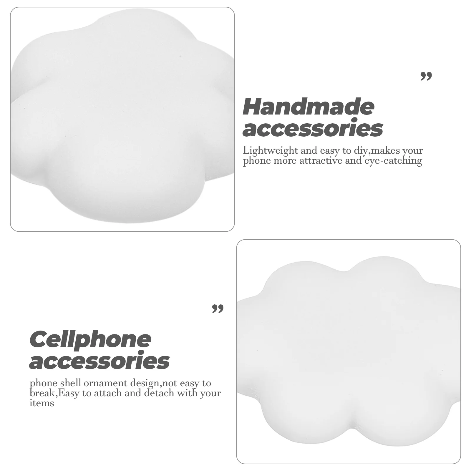 100pcs Resin Cloud Beads Phone Case Decorative Charms DIY Cellphone Accessories Jewelry Parts Handmade Material
100pcs Resin Cloud Beads Phone Case Decorative Charms DIY Cellphone Accessories Jewelry Parts Handmade Material