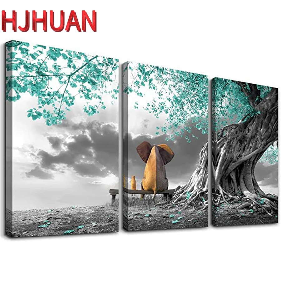 3pcs diamond painting Animal resting elephant watching the moon green tree full square round drill diamond mosaic home decor
3pcs diamond painting Animal resting elephant watching the moon green tree full square round drill diamond mosaic home decor