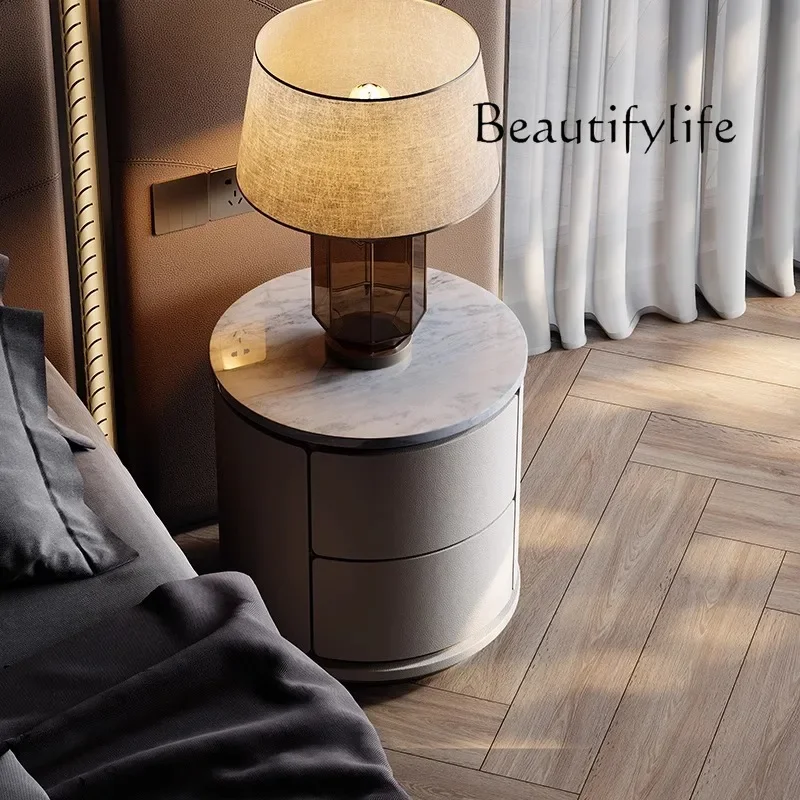 BJ Light Luxury Walnut Bedside Table, Master Bedroom Series, Italian Natural Luxury Stone Bedside Cabinet
BJ Light Luxury Walnut Bedside Table, Master Bedroom Series, Italian Natural Luxury Stone Bedside Cabinet