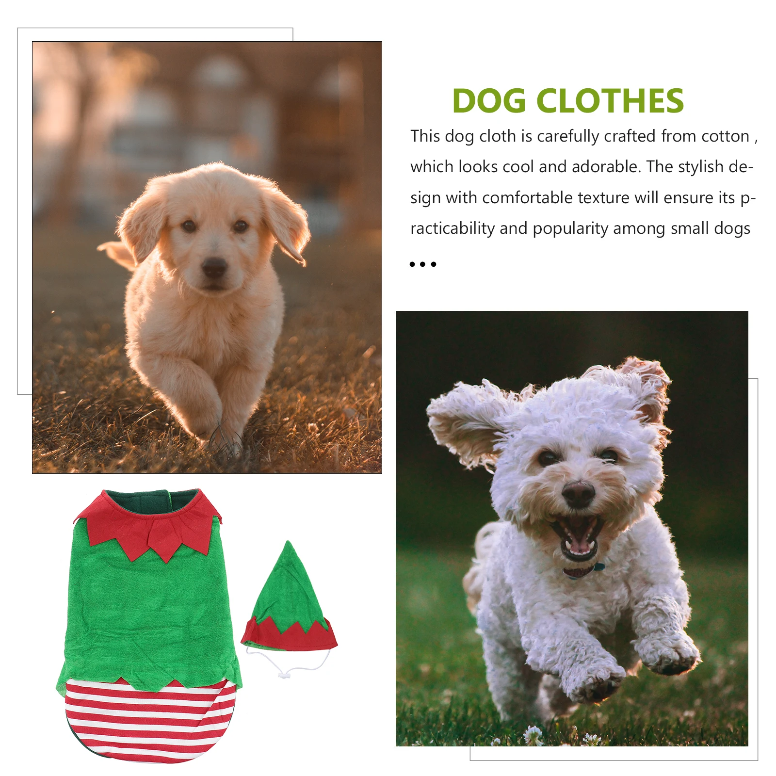 Christmas Dog Clothes Puppy Outfits Costume for Small Dogs Pet Clothing Durable Fashion Design Walking Jogging Outdoor
Christmas Dog Clothes Puppy Outfits Costume for Small Dogs Pet Clothing Durable Fashion Design Walking Jogging Outdoor