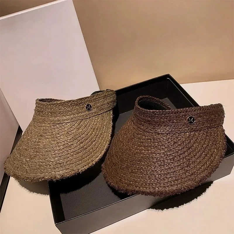 2026 Straw woven empty top hat for summer outings on the beach with rough edges, versatile sun shading and UV protection sun hat
2026 Straw woven empty top hat for summer outings on the beach with rough edges, versatile sun shading and UV protection sun hat