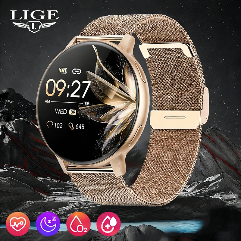Смарт-часы LIGE Fashion для женщин и мужчин: звонки, настраиваемый циферблат, Bluetooth-вызовы, спортивный фитнес-трекер, пульсометр
Смарт-часы LIGE Fashion для женщин и мужчин: звонки, настраиваемый циферблат, Bluetooth-вызовы, спортивный фитнес-трекер, пульсометр