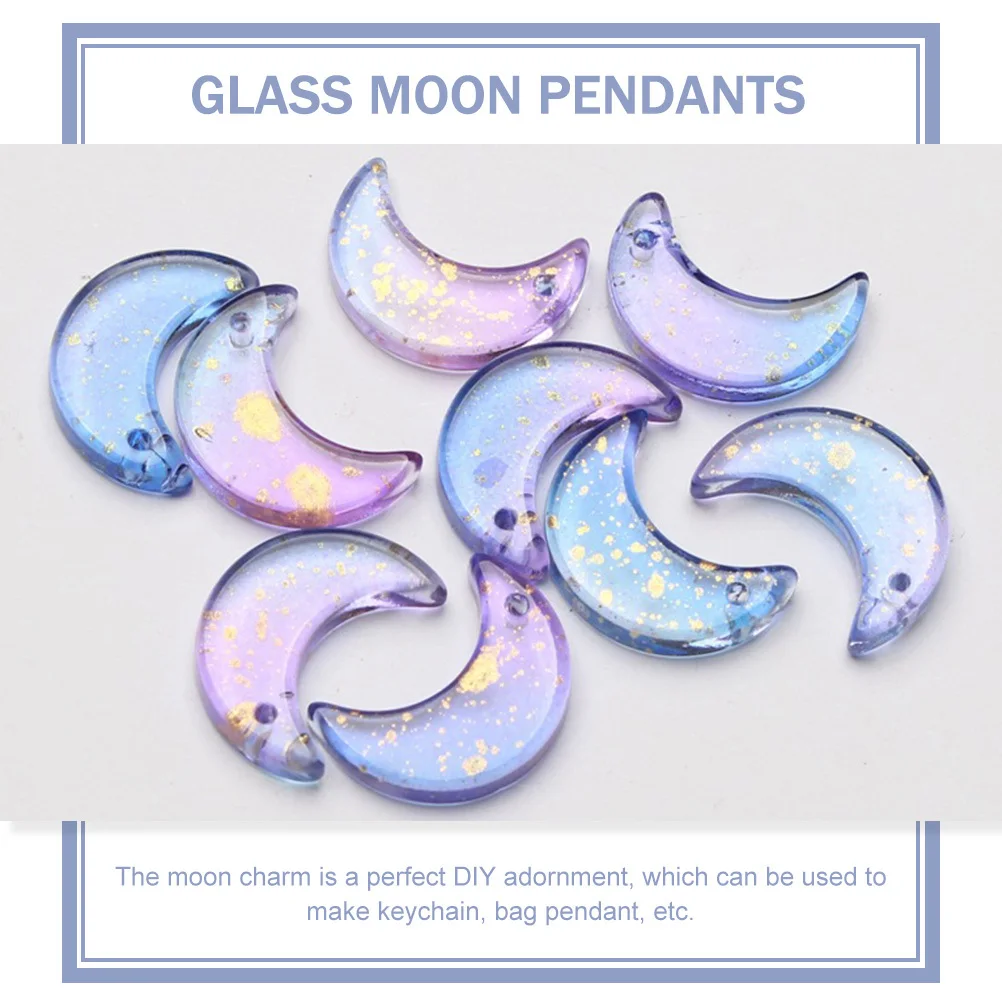50 Pcs Moon Hanging Decors Jewelry DIY Pendants Accessories Decoration Necklace Adornments Handicraft Making Supplies
50 Pcs Moon Hanging Decors Jewelry DIY Pendants Accessories Decoration Necklace Adornments Handicraft Making Supplies