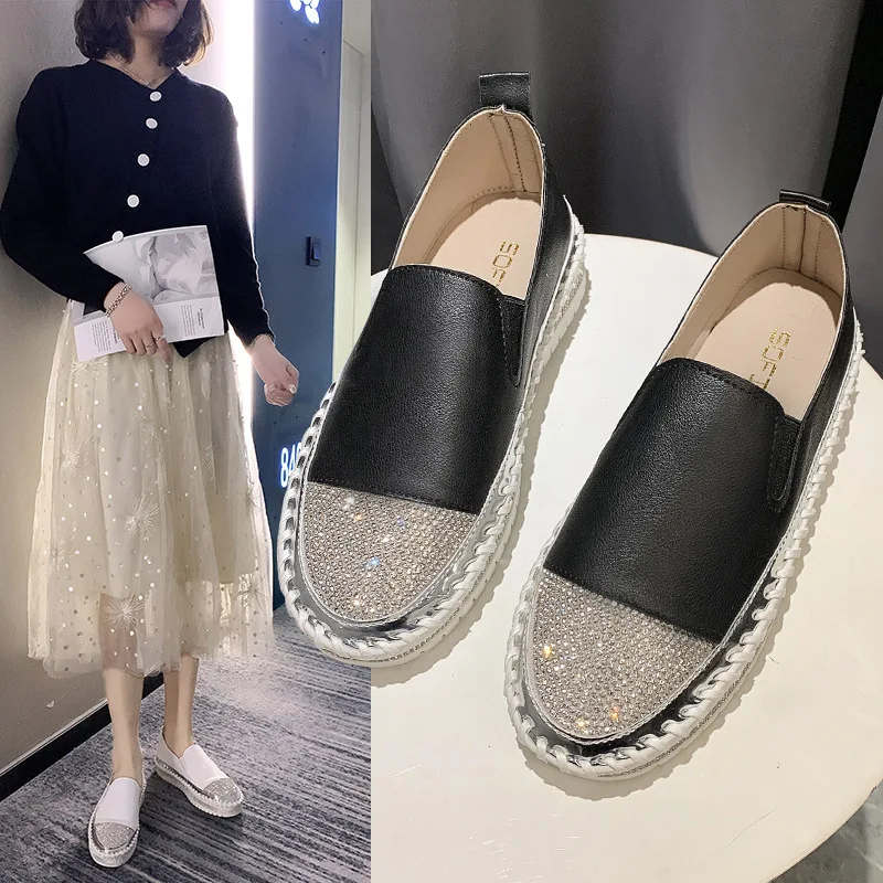 Shoes Woman Flats Loafers With Fur Casual Female Sneakers Modis Crystal Slip-on Round Toe Clogs Platform Mixed Colors All-Match
Shoes Woman Flats Loafers With Fur Casual Female Sneakers Modis Crystal Slip-on Round Toe Clogs Platform Mixed Colors All-Match