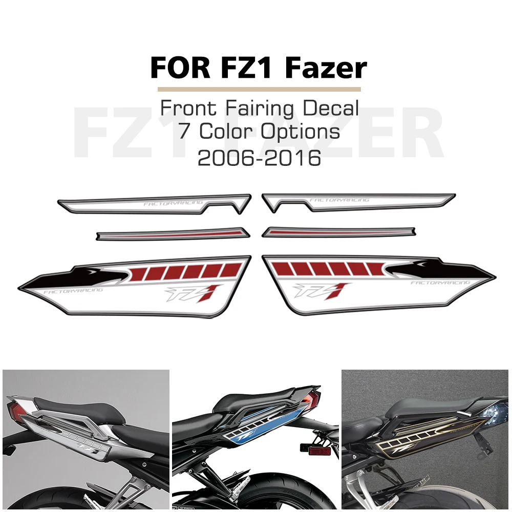 Rear Fairing Protector Paint Protector Decal Waterproof Sticker Kit For YAMAHA FZ1 Fazer 2006-2016 3D Gel Motorcycle Accessories