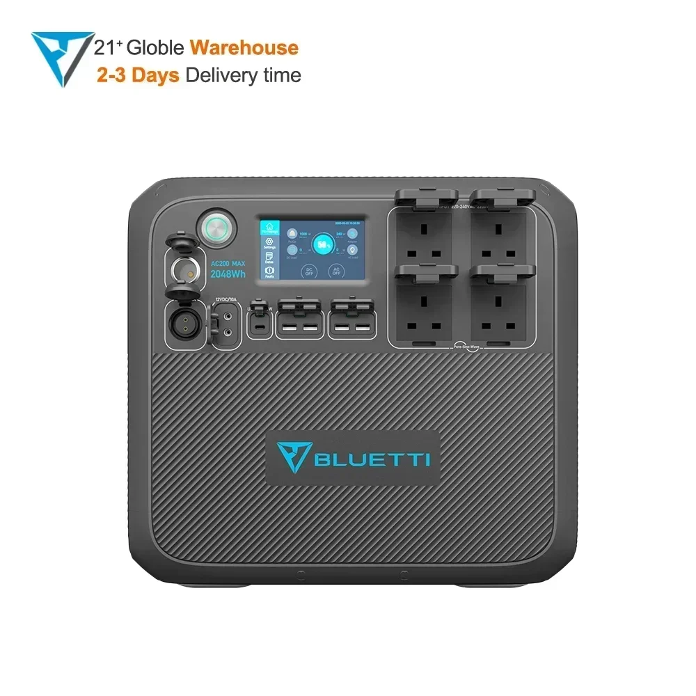 BLUETTI New Trends Best Selling Rechargeable 1000w 2000w 3000w 220v 110v Portable Solar Power Station AC200MAX 2200W 2048Wh
BLUETTI New Trends Best Selling Rechargeable 1000w 2000w 3000w 220v 110v Portable Solar Power Station AC200MAX 2200W 2048Wh