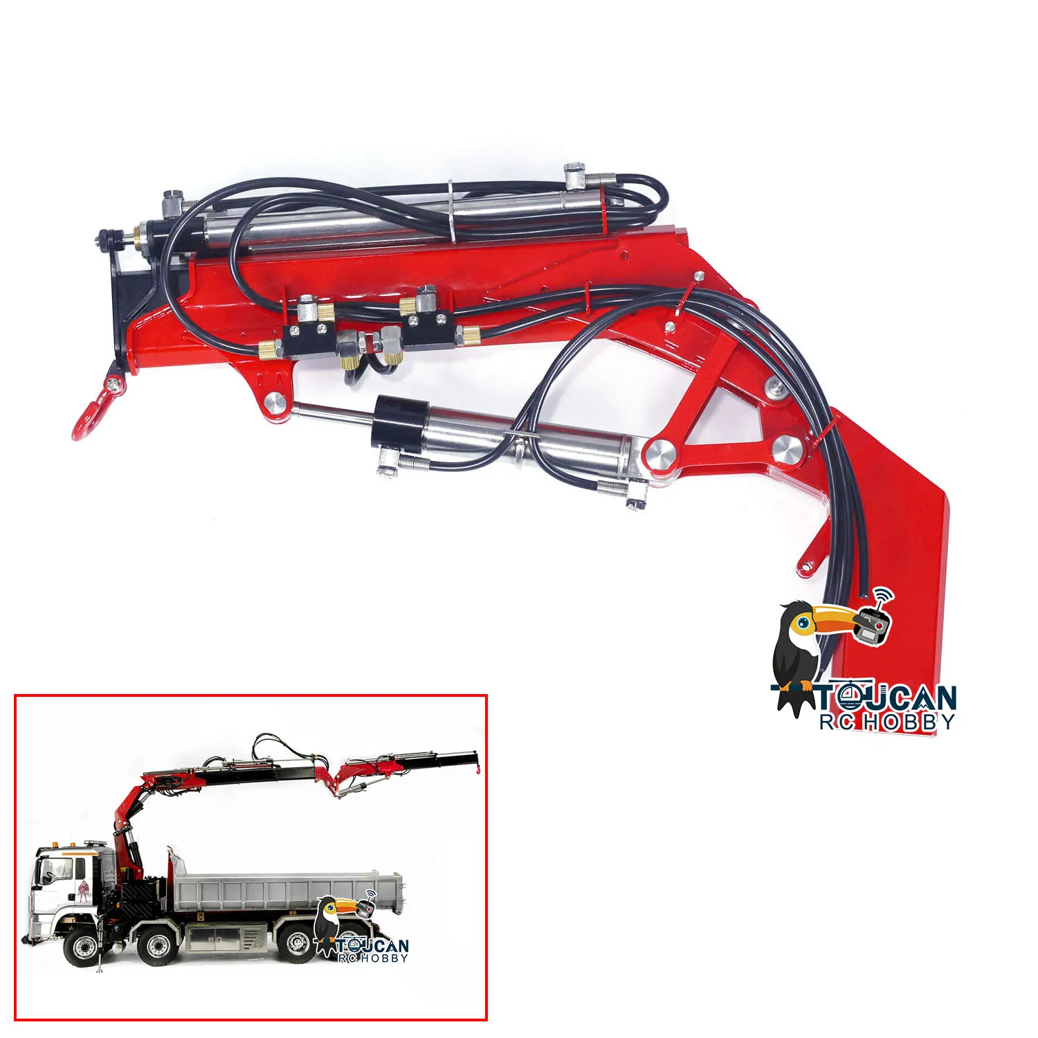 LESU Accessories Metal Fly Jib Arm Crane Painted Finished Spare Part for 1/14 RC Hydraulic Dumper Car Truck DIY Model Part Toys
LESU Accessories Metal Fly Jib Arm Crane Painted Finished Spare Part for 1/14 RC Hydraulic Dumper Car Truck DIY Model Part Toys