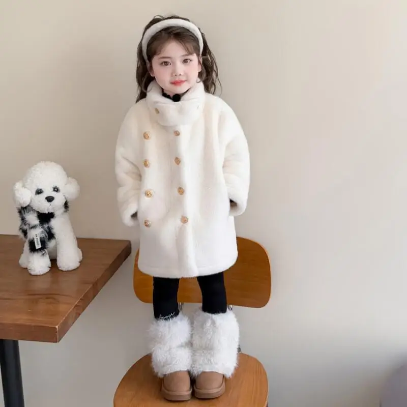 Girl Thicken Coat Autumn Winter Mid-Length Stand Collar Tops Child Versatile Kawaii Fashion New Style Casual Clothing Homewear
Girl Thicken Coat Autumn Winter Mid-Length Stand Collar Tops Child Versatile Kawaii Fashion New Style Casual Clothing Homewear