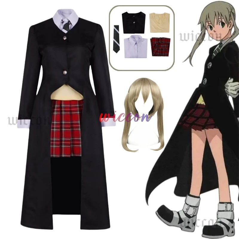 Anime Soull Eater Maka Albarn Cosplay Costume for Women Girl Skirt Set Trench Uniform Halloween Carnival Party Costume
Anime Soull Eater Maka Albarn Cosplay Costume for Women Girl Skirt Set Trench Uniform Halloween Carnival Party Costume