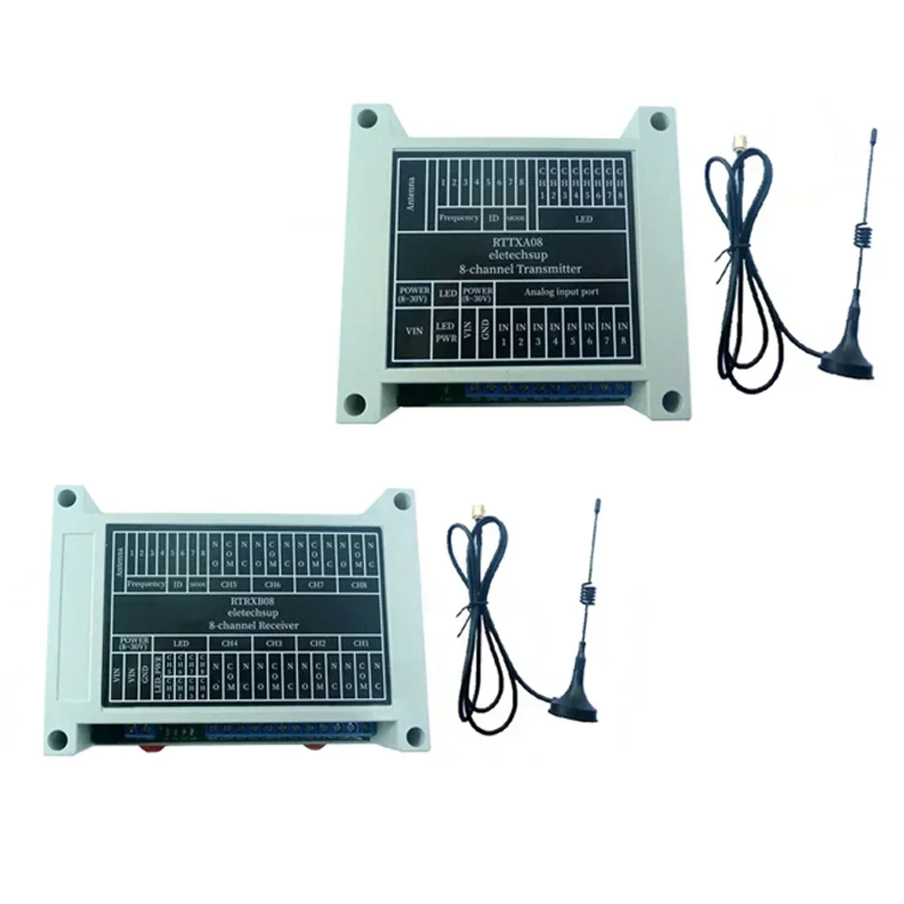 8 CH 433MHz Wireless IO Relay Switch with For Lora Point to Point Communication Technology for Remote Control Systems
8 CH 433MHz Wireless IO Relay Switch with For Lora Point to Point Communication Technology for Remote Control Systems