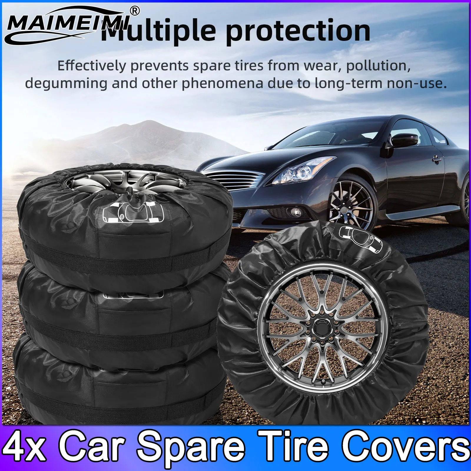 4Pcs Tire Storage Bags Car Spare Tire Cover Wheel Tire Storage Bags Dustproof Protective Cover Car Styling Vehicle Tyre
4Pcs Tire Storage Bags Car Spare Tire Cover Wheel Tire Storage Bags Dustproof Protective Cover Car Styling Vehicle Tyre