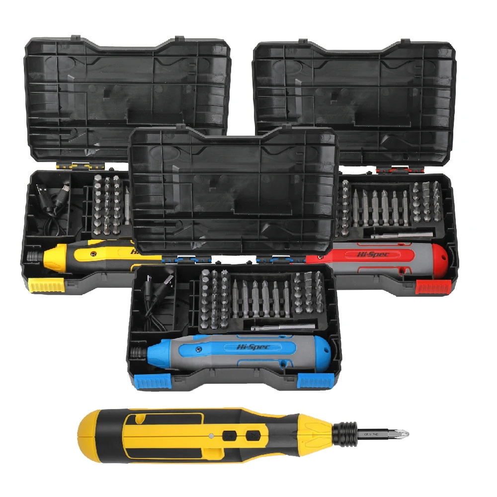 Hi-Spec 3.6V USB Charging Electrical Screwdriver Portable Cordless Drill Rechargeable Wireless Hand Drill Power Tool Set in Box
Hi-Spec 3.6V USB Charging Electrical Screwdriver Portable Cordless Drill Rechargeable Wireless Hand Drill Power Tool Set in Box