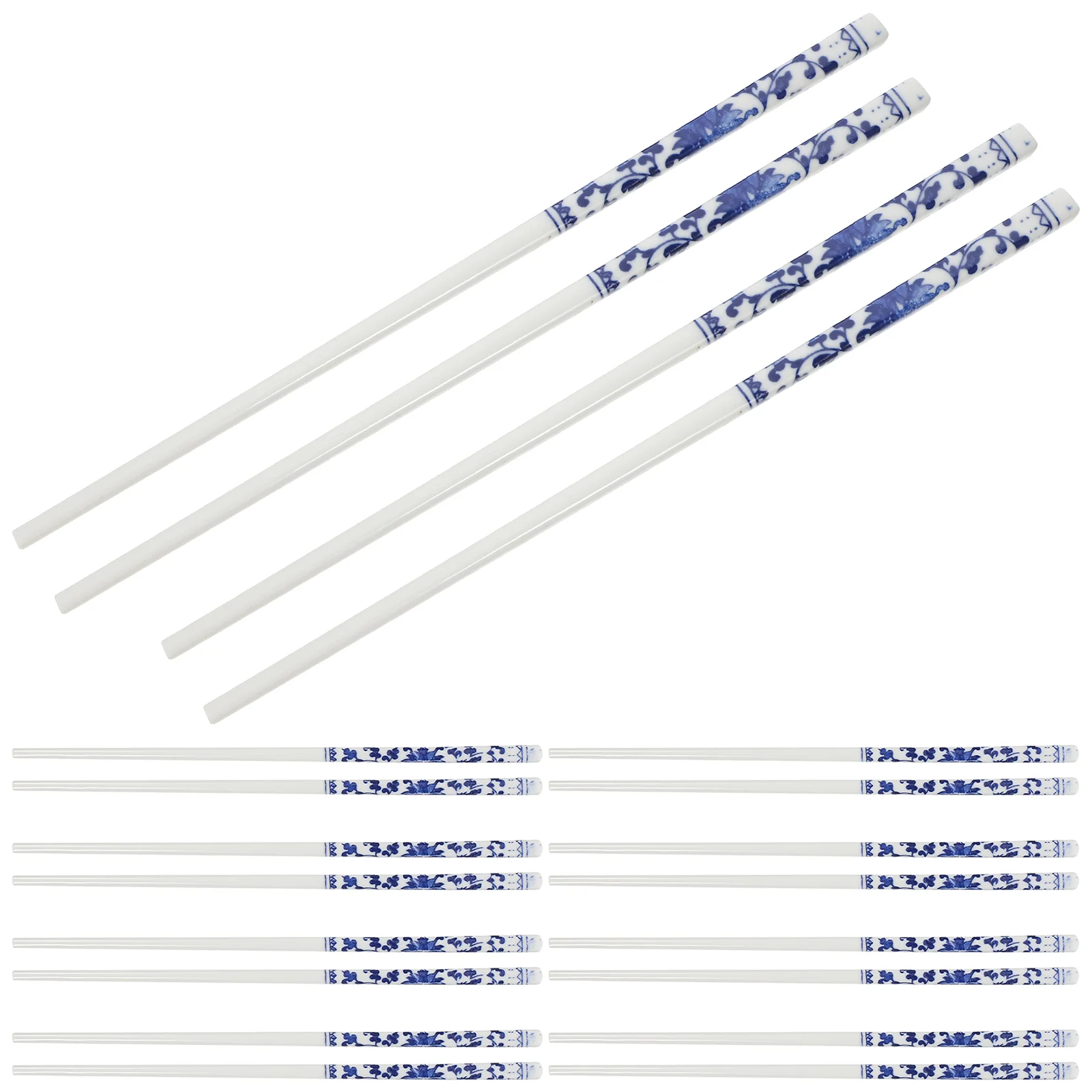 10 Pairs Blue and White Porcelain Chopsticks Ceramic Long Chopsticks Chinese Style Tableware for Home Restaurant
10 Pairs Blue and White Porcelain Chopsticks Ceramic Long Chopsticks Chinese Style Tableware for Home Restaurant