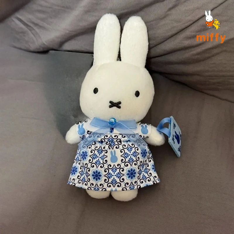 Cute Miffy Rabbit Plush Doll Delft Blue Floral Dress Cartoon Bunny Stuffed Toy Kawaii Collectible Ornament Perfect Gift for Fans
Cute Miffy Rabbit Plush Doll Delft Blue Floral Dress Cartoon Bunny Stuffed Toy Kawaii Collectible Ornament Perfect Gift for Fans