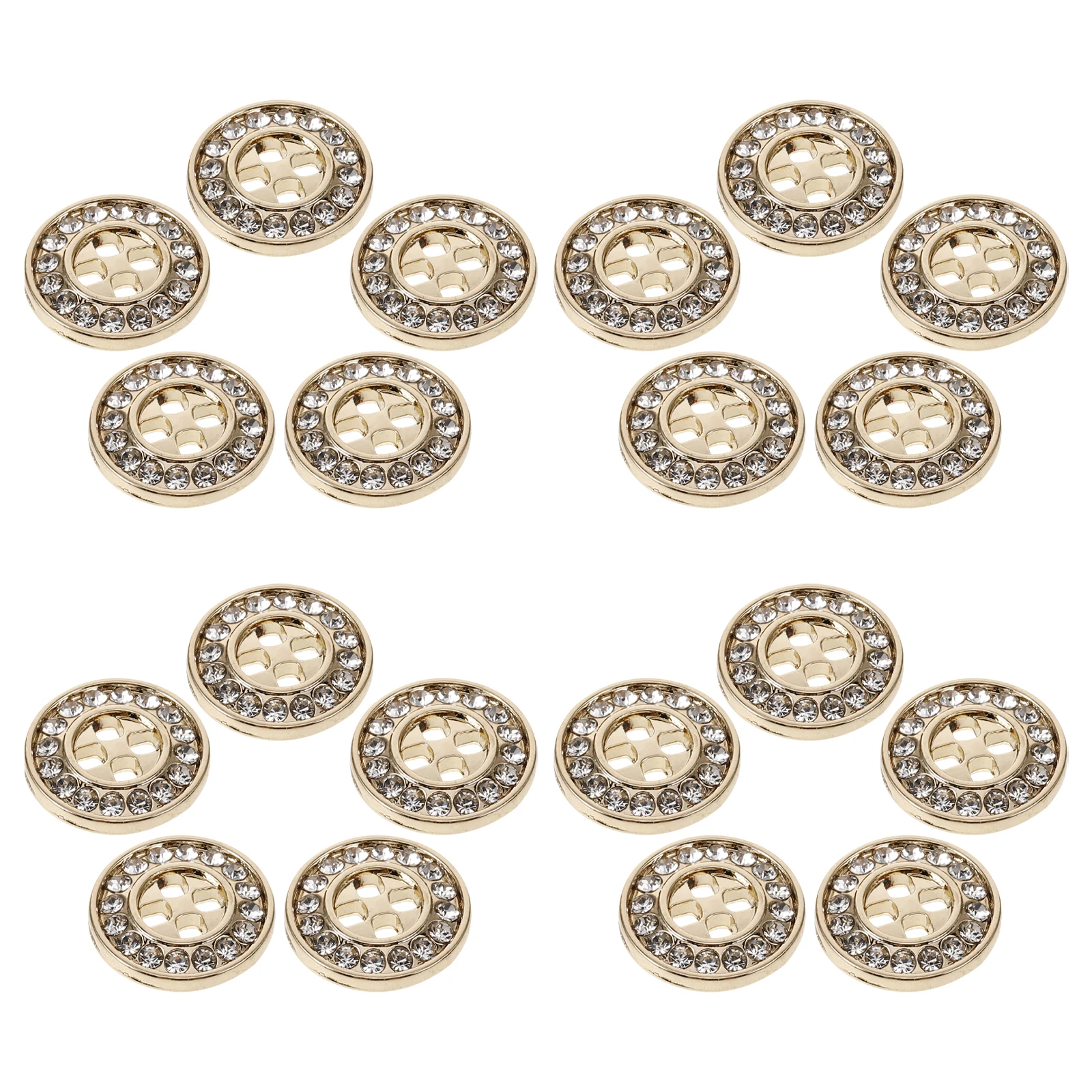 20pcs Metal Shirt Jacket Buttons Round Gold Tone Four-hole Embellishments Fashion Clothes DIY Projects Shirt Accessories
20pcs Metal Shirt Jacket Buttons Round Gold Tone Four-hole Embellishments Fashion Clothes DIY Projects Shirt Accessories