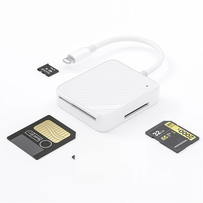 Портативный USB-C адаптер-кардридер A+for 4-в-1 для карт SmartMedia M2, SD, XD для iPhone и Android
Портативный USB-C адаптер-кардридер A+for 4-в-1 для карт SmartMedia M2, SD, XD для iPhone и Android