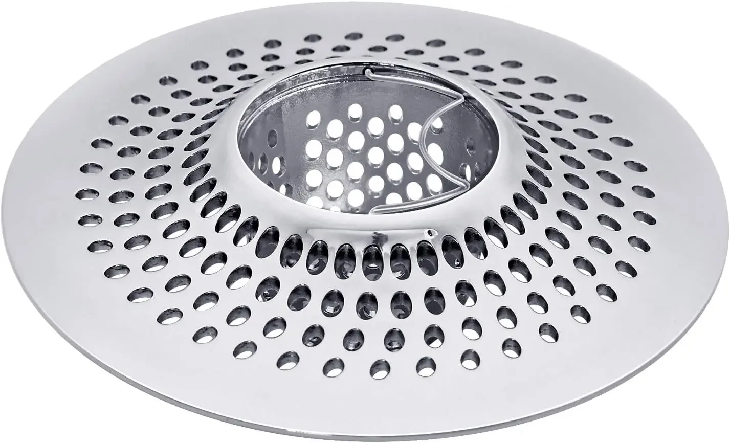 Stainless Steel Drain Hair Catcher, Detachable Shower Drain Protector
Stainless Steel Drain Hair Catcher, Detachable Shower Drain Protector