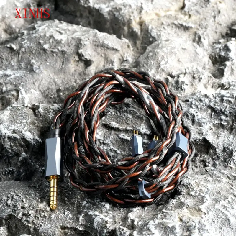 XINHS P09 4-core single crystal copper gold-plated alloy HIFI earphone upgrade cable, 2-pin/MMCX to 3.5mm/4.4mm
XINHS P09 4-core single crystal copper gold-plated alloy HIFI earphone upgrade cable, 2-pin/MMCX to 3.5mm/4.4mm