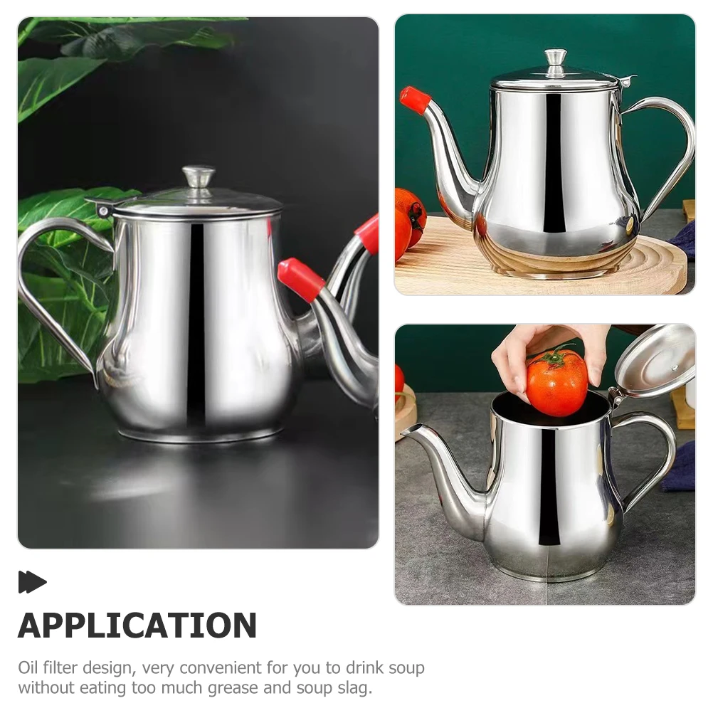 Stainless Steel Oil Storage Container Grease Filtering Pot Kitchen Strainer Canister Cooking Bottle Household Holder
Stainless Steel Oil Storage Container Grease Filtering Pot Kitchen Strainer Canister Cooking Bottle Household Holder