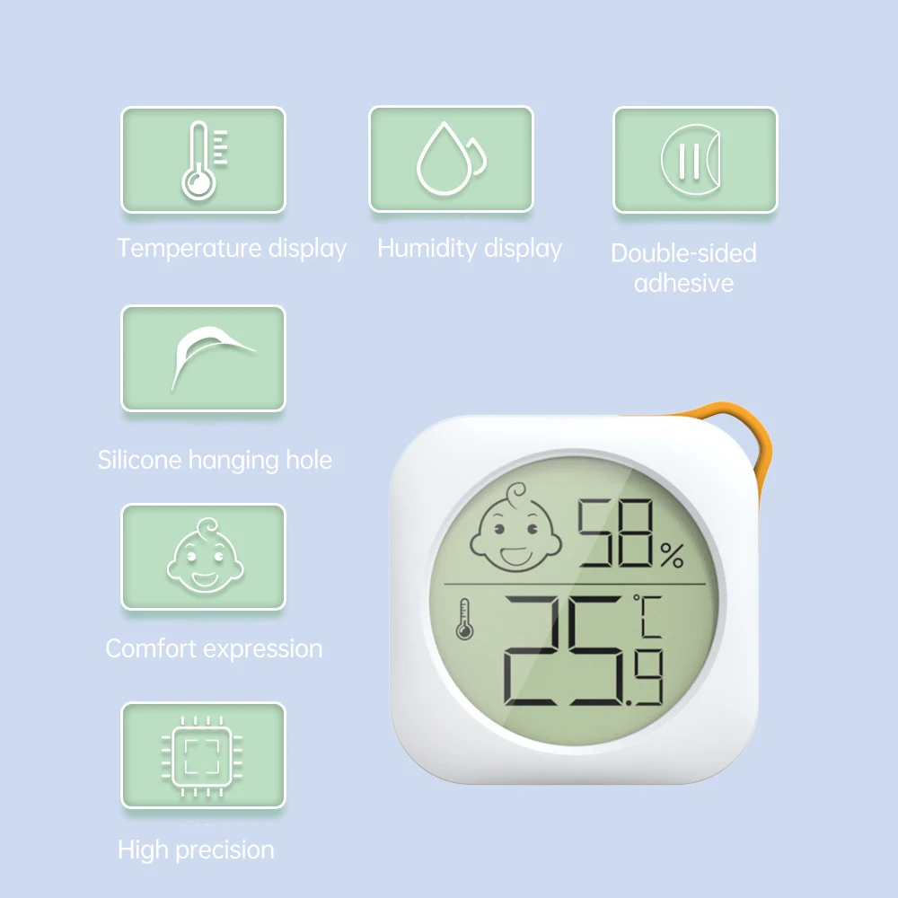 Mini Digital Thermo-hygrometer LCD Comfort Express Display Electronic Thermometer Hygrometer Household Temperature Meter
Mini Digital Thermo-hygrometer LCD Comfort Express Display Electronic Thermometer Hygrometer Household Temperature Meter