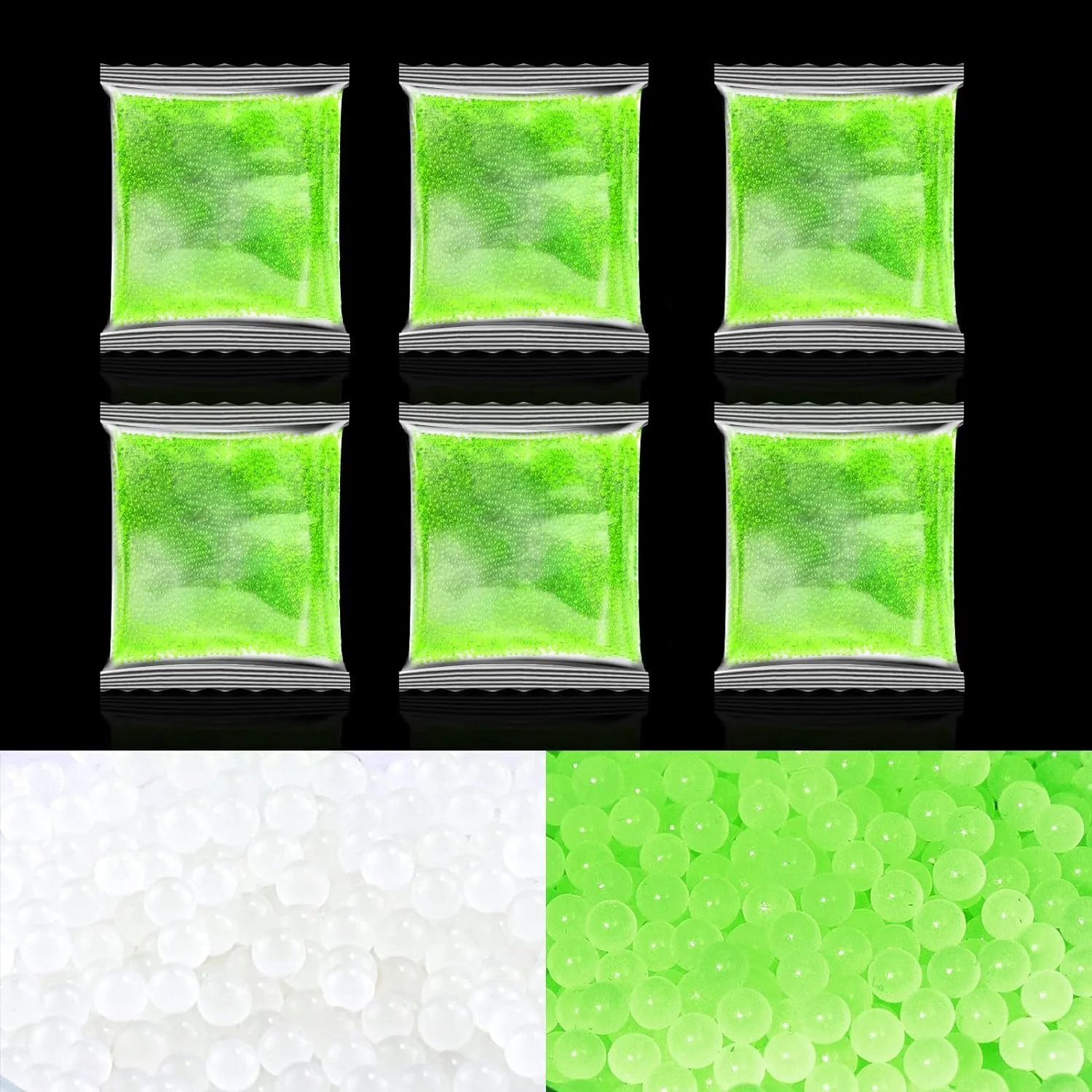 Glow in The Dark Water Beads Gel Splater Balls Bullets Refill Ammo Gel Ball Blaster Gun Luminous Decors Kids Children Toy DIY
Glow in The Dark Water Beads Gel Splater Balls Bullets Refill Ammo Gel Ball Blaster Gun Luminous Decors Kids Children Toy DIY