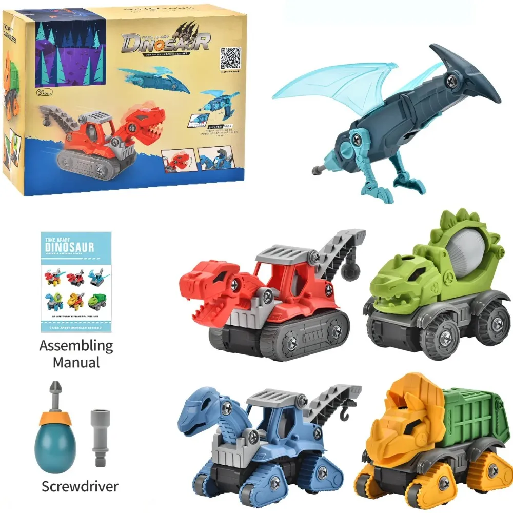 5 Pack Take Apart Dinosaur Set with Electric Drill, Construction Building Toy for Boys, Ideal Xmas Birthday Gift
5 Pack Take Apart Dinosaur Set with Electric Drill, Construction Building Toy for Boys, Ideal Xmas Birthday Gift