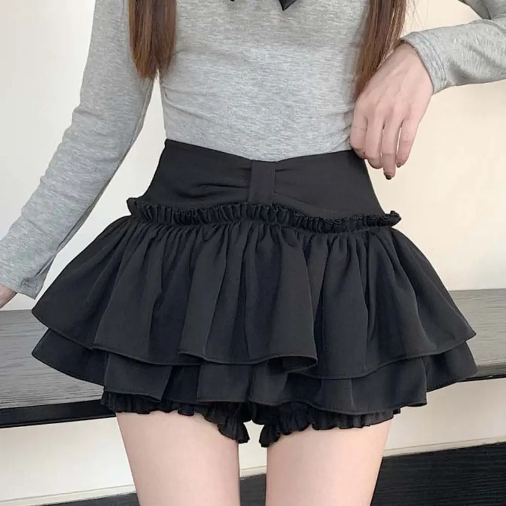 Double Layered Mini Cake Skirts A-line Irregular Belt High Waisted Pleated Skirt Korean Style Ruffle Shorts Mini Skirt Summer
Double Layered Mini Cake Skirts A-line Irregular Belt High Waisted Pleated Skirt Korean Style Ruffle Shorts Mini Skirt Summer