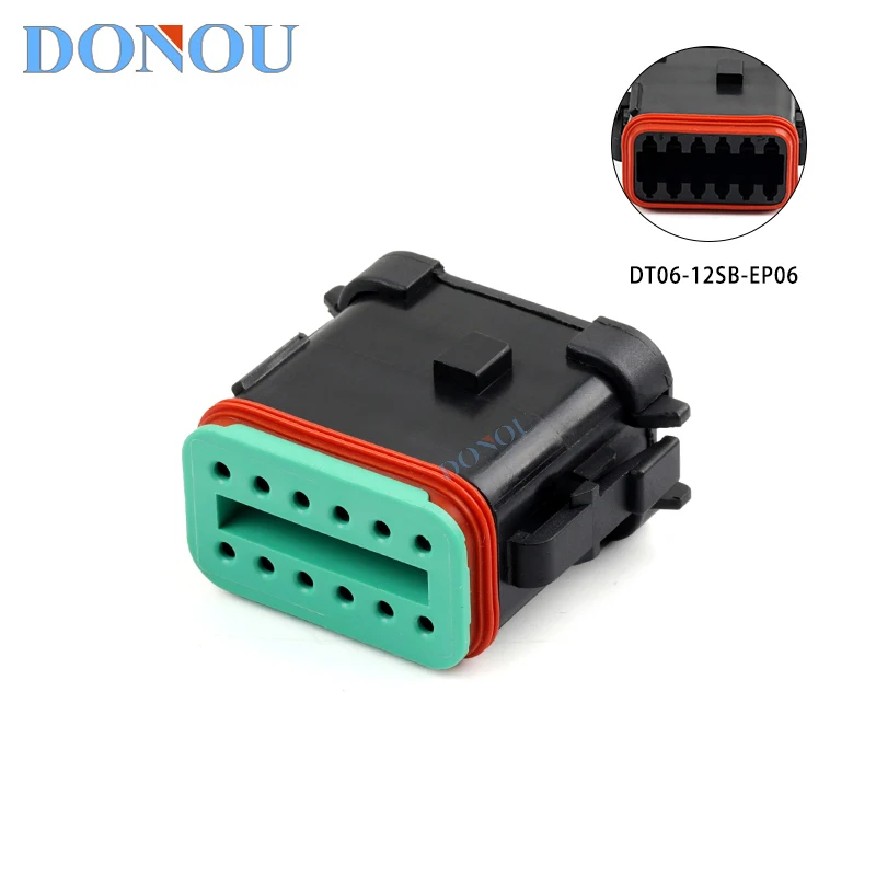 DT06-12SB-EP06 Deutsch 12-hole waterproof connector wire harness connector plug sheath female with flat cover
DT06-12SB-EP06 Deutsch 12-hole waterproof connector wire harness connector plug sheath female with flat cover
