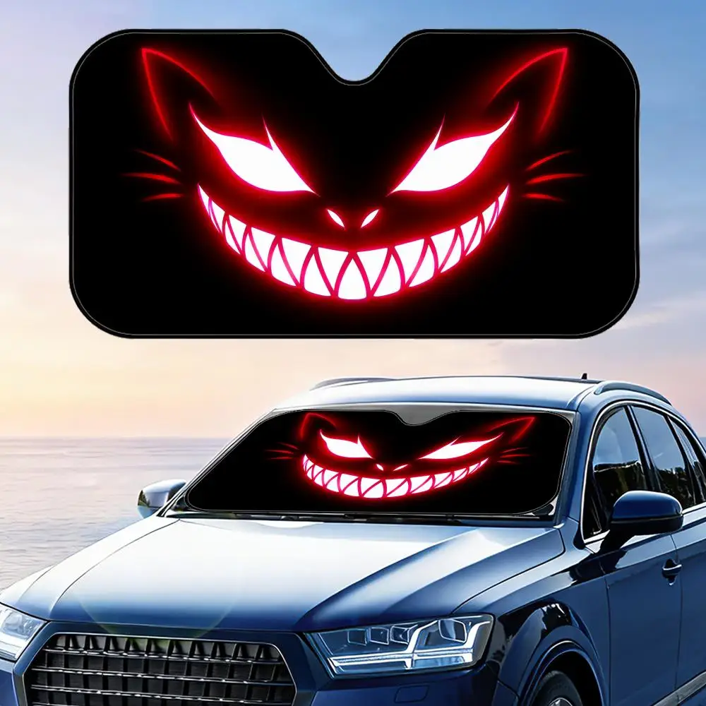 Evil neon light expression Sun Visor Foldable Universal Car Windshield Sun Shade UV Protection Heat Insulation Foldable Cover
Evil neon light expression Sun Visor Foldable Universal Car Windshield Sun Shade UV Protection Heat Insulation Foldable Cover